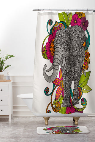 Valentina Ramos Ruby The Elephant Shower Curtain And Mat
