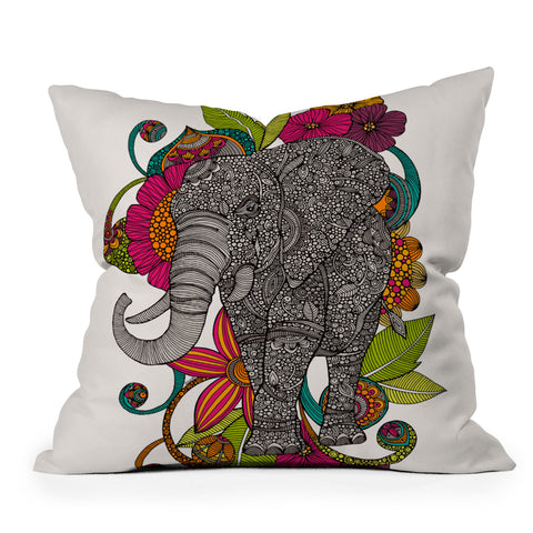 Valentina Ramos Ruby The Elephant Throw Pillow