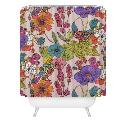 Valentina Ramos Spring time in the garden Shower Curtain