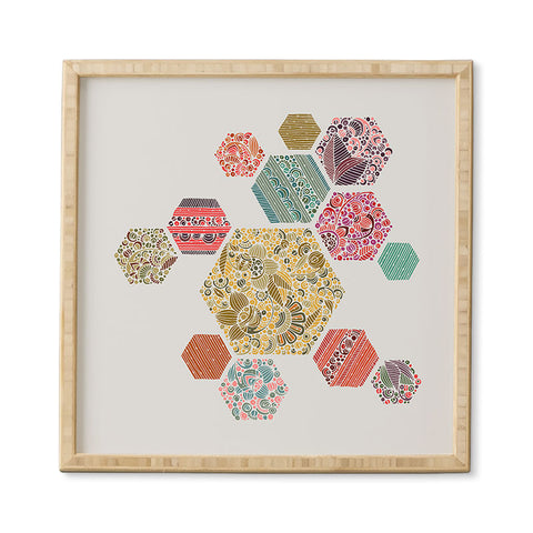 Valentina Ramos Summer honeycomb Framed Wall Art