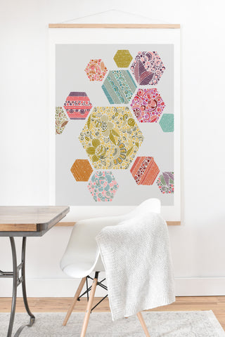 Valentina Ramos Summer honeycomb Art Print And Hanger