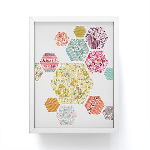 Valentina Ramos Summer honeycomb Framed Mini Art Print
