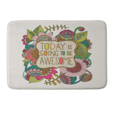Valentina Ramos Today Is Going To Be Awesome Memory Foam Bath Mat