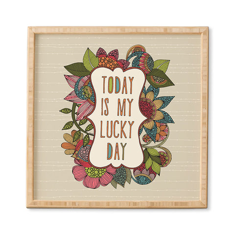 Valentina Ramos Today Is My Lucky Day Framed Wall Art