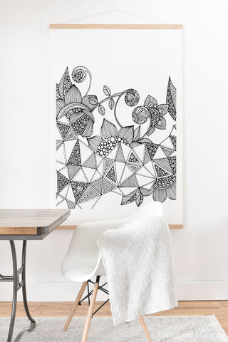 Valentina Ramos Triangle Flowers Art Print And Hanger
