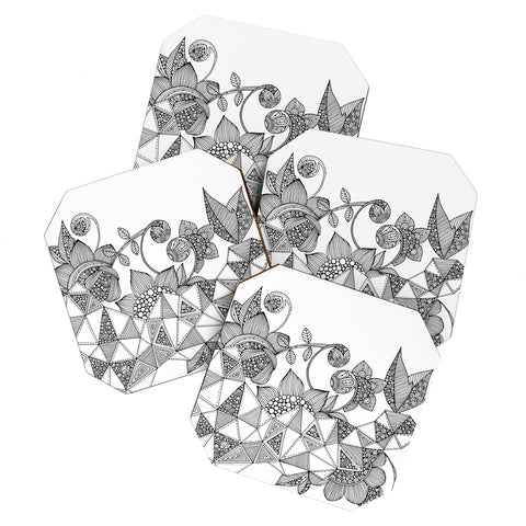 Valentina Ramos Triangle Flowers Coaster Set