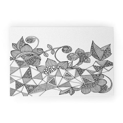 Valentina Ramos Triangle Flowers Welcome Mat