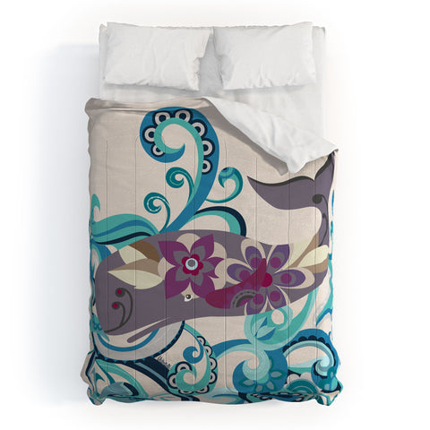 Valentina Ramos Whale Blossom Comforter