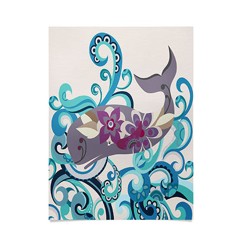 Valentina Ramos Whale Blossom Poster