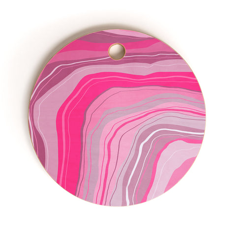 Viviana Gonzalez Agate Inspired Abstract 01 Cutting Board Round