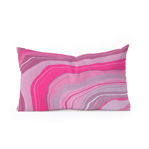 Viviana Gonzalez Agate Inspired Abstract 01 Oblong Throw Pillow
