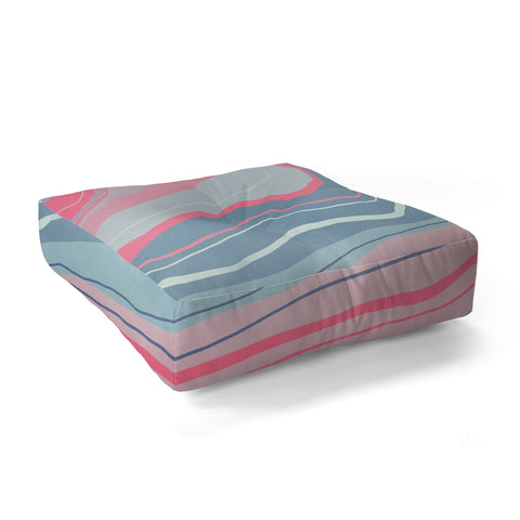 Viviana Gonzalez Agate Inspired Abstract 02 Floor Pillow Square