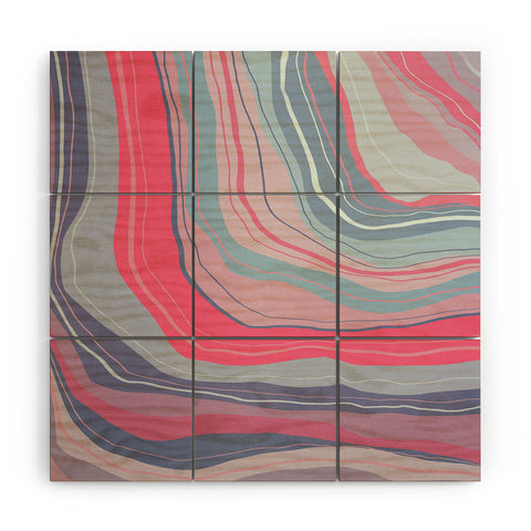 Viviana Gonzalez Agate Inspired Abstract 02 Wood Wall Mural