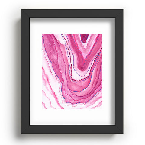 Viviana Gonzalez Agate Inspired Watercolor 08 Recessed Framing Rectangle