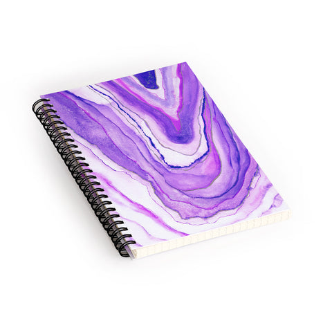 Viviana Gonzalez Agate Inspired Watercolor 09 Spiral Notebook