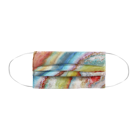 Viviana Gonzalez AGATE Inspired Watercolor Abstract 01 Face Mask