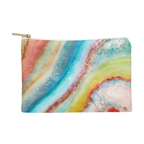 Viviana Gonzalez AGATE Inspired Watercolor Abstract 01 Pouch