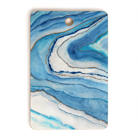 Viviana Gonzalez AGATE Inspired Watercolor Abstract 02 Cutting Board Rectangle