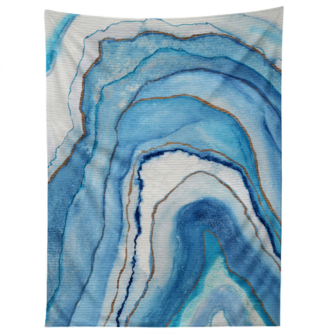 Viviana Gonzalez AGATE Inspired Watercolor Abstract 02 Tapestry