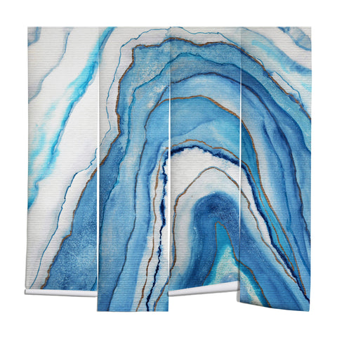 Viviana Gonzalez AGATE Inspired Watercolor Abstract 02 Wall Mural