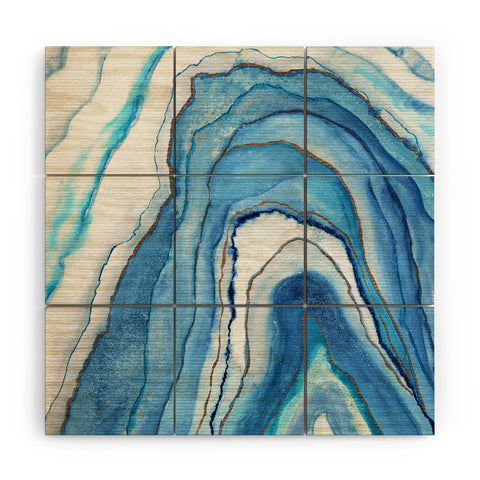 Viviana Gonzalez AGATE Inspired Watercolor Abstract 02 Wood Wall Mural