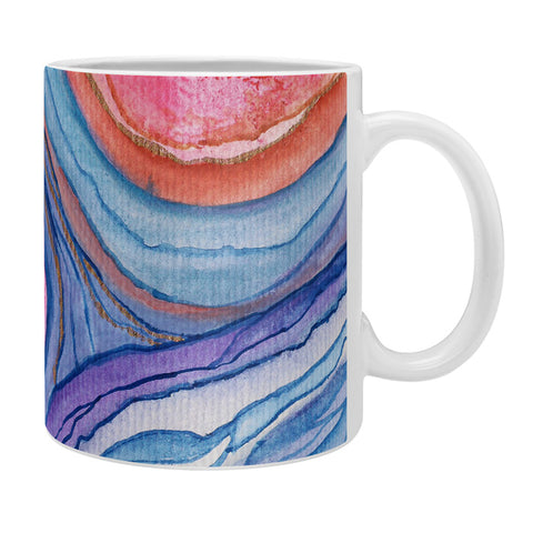 Viviana Gonzalez AGATE Inspired Watercolor Abstract 04 Coffee Mug
