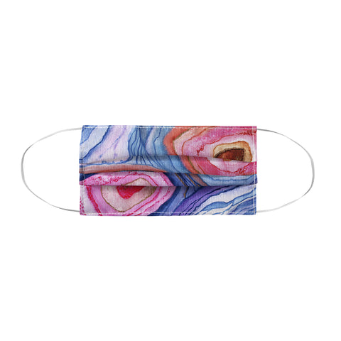 Viviana Gonzalez AGATE Inspired Watercolor Abstract 04 Face Mask