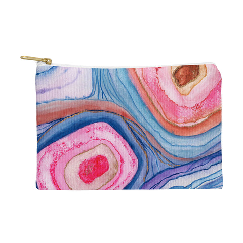 Viviana Gonzalez AGATE Inspired Watercolor Abstract 04 Pouch