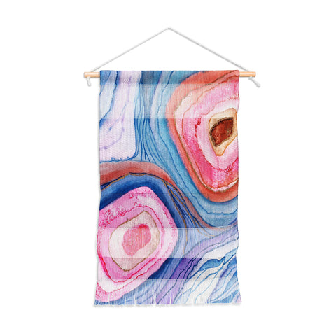 Viviana Gonzalez AGATE Inspired Watercolor Abstract 04 Wall Hanging Portrait