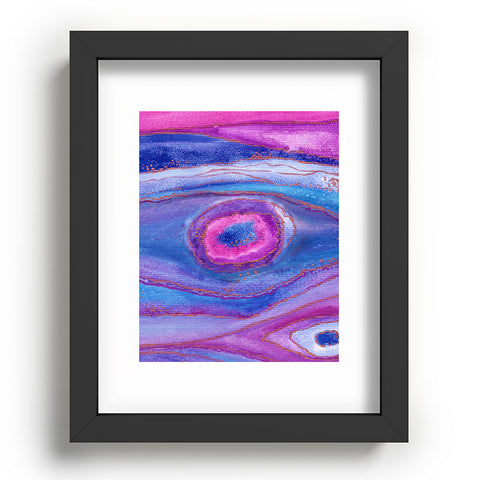 Viviana Gonzalez AGATE Inspired Watercolor Abstract 05 Recessed Framing Rectangle