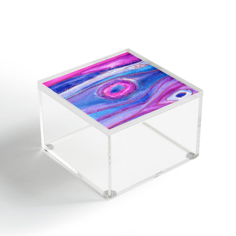 Viviana Gonzalez AGATE Inspired Watercolor Abstract 05 Acrylic Box