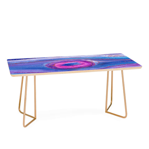 Viviana Gonzalez AGATE Inspired Watercolor Abstract 05 Coffee Table