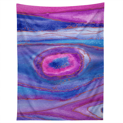 Viviana Gonzalez AGATE Inspired Watercolor Abstract 05 Tapestry