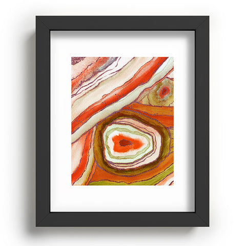Viviana Gonzalez AGATE Inspired Watercolor Abstract 06 Recessed Framing Rectangle