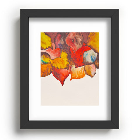 Viviana Gonzalez Autumn abstract watercolor 02 Recessed Framing Rectangle