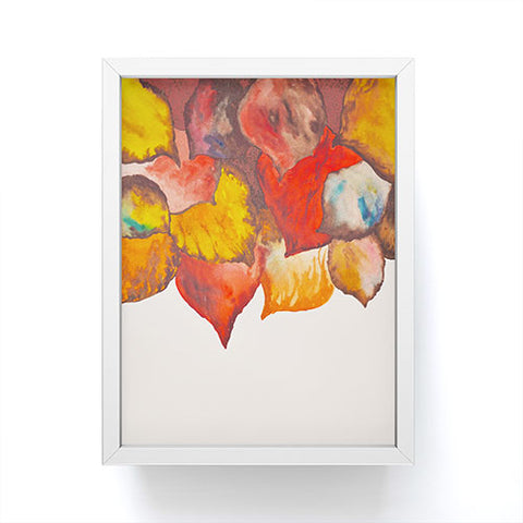Viviana Gonzalez Autumn abstract watercolor 02 Framed Mini Art Print