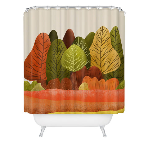 Viviana Gonzalez Autumn landscape 1 Shower Curtain