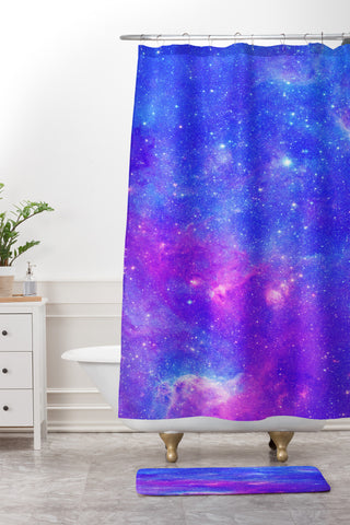 Viviana Gonzalez Beautiful galaxy 1 Shower Curtain And Mat