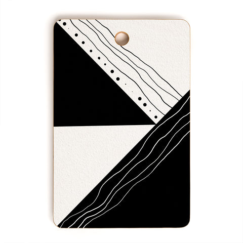 Viviana Gonzalez Black and white collection 02 Cutting Board Rectangle