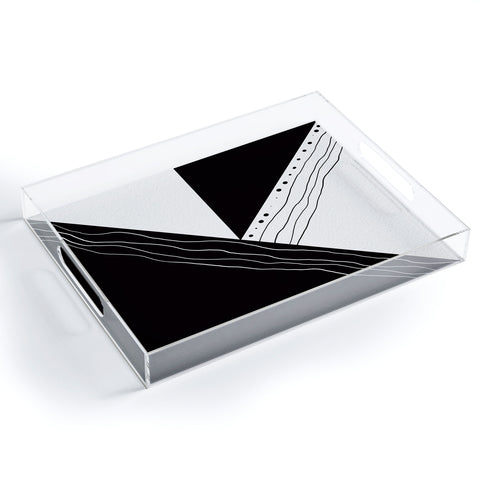 Viviana Gonzalez Black and white collection 02 Acrylic Tray
