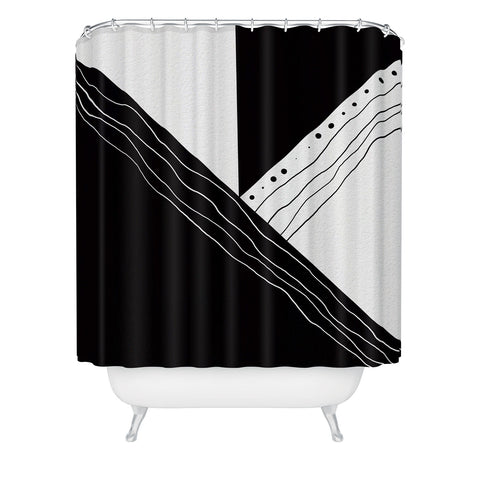 Viviana Gonzalez Black and white collection 02 Shower Curtain