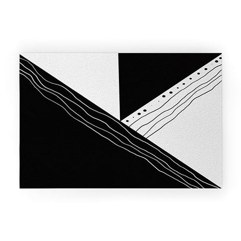Viviana Gonzalez Black and white collection 02 Welcome Mat