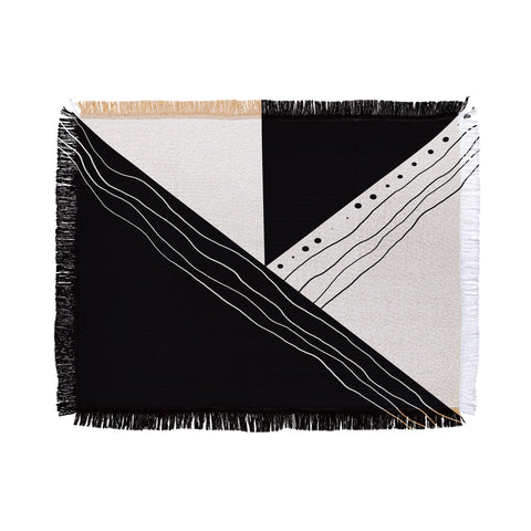Viviana Gonzalez Black and white collection 02 Throw Blanket