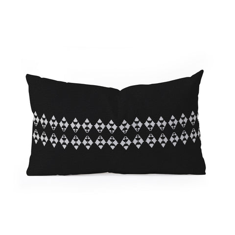 Viviana Gonzalez Black and white collection 03 Oblong Throw Pillow
