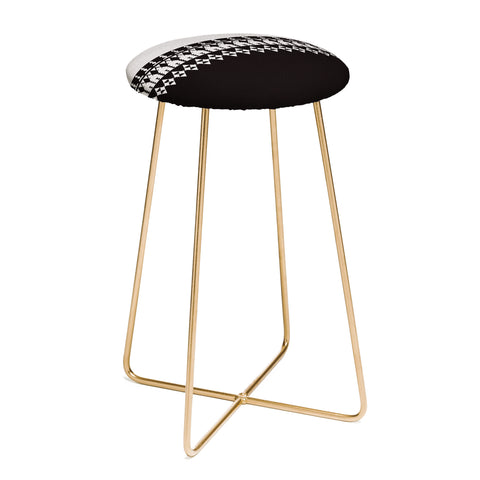 Viviana Gonzalez Black and white collection 04 Counter Stool
