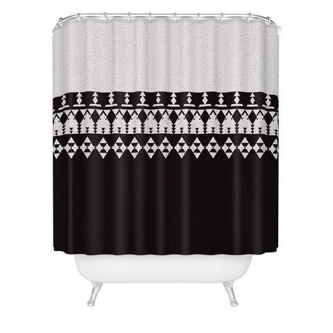 Viviana Gonzalez Black and white collection 04 Shower Curtain