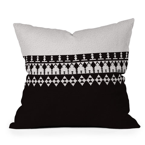 Viviana Gonzalez Black and white collection 04 Throw Pillow