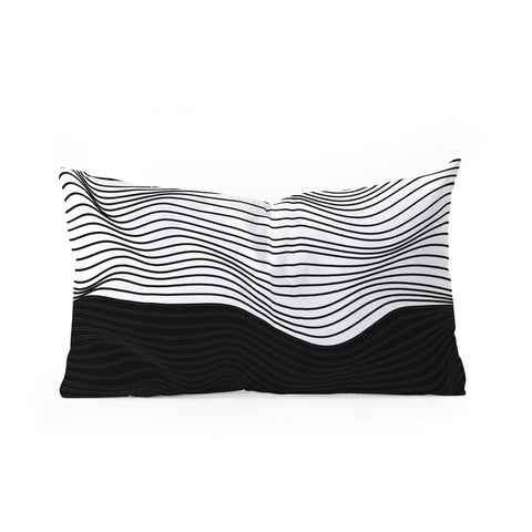 Viviana Gonzalez Black and white collection 06 Oblong Throw Pillow