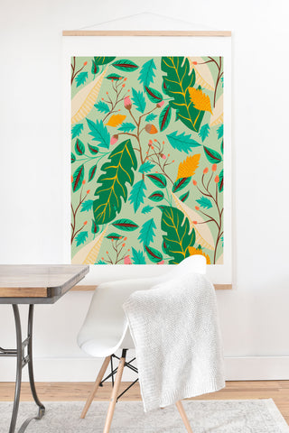 Viviana Gonzalez Botanic Floral 2 Art Print And Hanger