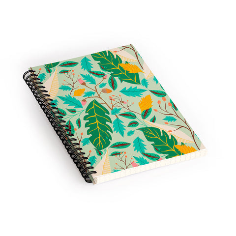 Viviana Gonzalez Botanic Floral 2 Spiral Notebook